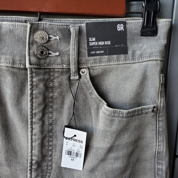 High waisted slim gray jeans - Picture 11 of 11